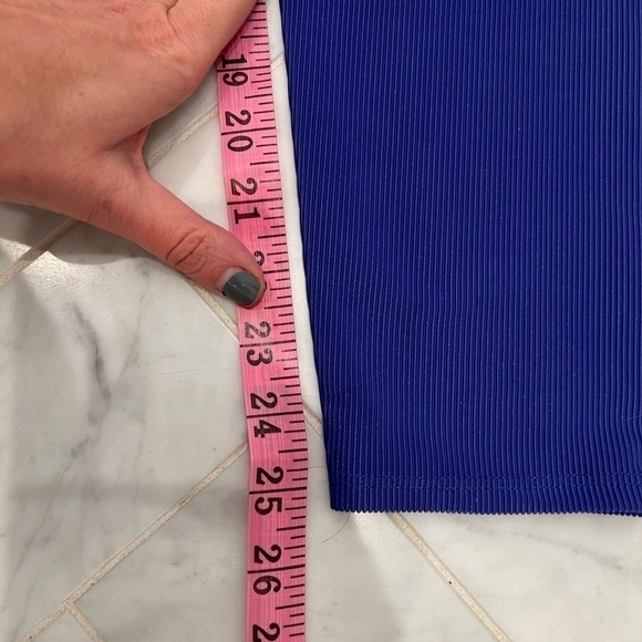 BEACH RIOT NWT ayla high waisted blue 7/8 slightly cropped leggings size large - Picture 8 of 11
